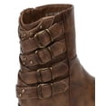 thumbnail image 4 of Bumper Harper02 Leatherette Strappy Buckle Riding Bootie, 4 of 6