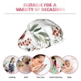 thumbnail image 7 of Yiaed Watercolor Ladybug Print Reusable Shower Cap & Bath Cap & Lined, Oversized Waterproof Shower Caps Designed for all Hair Lengths, 7 of 7