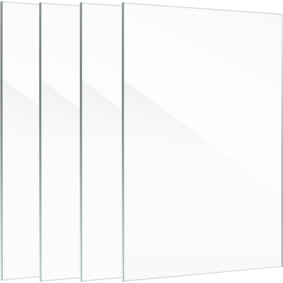 shiyou-5x7 Glass Replacement Sheets for Picture Frame Set of 4, 5 by 7 Real High-Definition Glass Cover