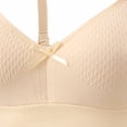 thumbnail image 3 of Uootdi Womens Wavy Texture Bow Bras Loose Fit Wireless Seamless Stretch Comfort Support Everyday Bralettes Cute Intimates Gift, 3 of 4