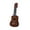 Brown, variant on Mini Ukulele Toy 4-String Musical Instrument Starter Practice Tool Portable Size Safe Design for 3-4 Years 4-5 Years