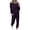 Purple, variant on Brilliant 2 Piece Outfit for Women Fashion Color Spring Outfits Hooded Wear Lounge Wear Suit Sport Set Tops+Pants-Orange,M Clothes under $5.00