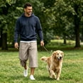 thumbnail image 2 of longantii Men's Capri Pant Baggy Below Knee Summer Casual Wide Leg Loose Drawstring 3/4 Pant with Pockets Khaki M, 2 of 8