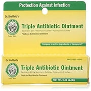 "4 Triple Antibiotic Ointment Cream Dr Sheffields First Aid Infection Cuts Burns, 36g"