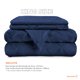 thumbnail image 4 of Juego de Funda para Edredon Duvet Dreamlab, Tamaño King Size, Color Azul Marino, 3 Piezas, 4 of 9