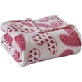 thumbnail image 2 of LushElegance Be Mine Love Collection Heart Ultra Plush Throw Blanket (50" x 60") - Whimsical Hearts, 2 of 2