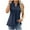 Navy, variant on REORIAFEE Workout Tanks for Women Loose Fit Sleeveless Tops Lapel Collar Tanks Eyelet Embroidery Flowy Tunic Shirts Solid Print Pullover Swing Thick Strap Vest Summer Going Out Black