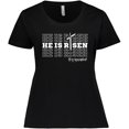 thumbnail image 3 of Inktastic He Is Risen Mirror Words Women's Plus Size T-Shirt, 3 of 5