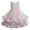 Pink, variant on Fesfesfes Toddler Kids Puff Tulle Dress Baby Girls Floral Formal Princess Party Tulle Tiered Full Dress Spring