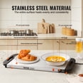 thumbnail image 4 of VEVOR Plateau Chauffant Électrique pour Buffet, Réchauffage des Aliments avec Contrôle de la Température, Acier Inoxydable, 4 of 9