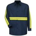 thumbnail image 2 of Red Kap Men's Long Sleeve Enhanced Visibility Industrial Work Shirt, 2 of 4