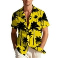 thumbnail image 3 of Horkkom Hawaiian Shirt for Men Button Down Short Sleeve Shirt Summer Casual Palm Tree Print Loose Beach Shirts XL, 3 of 10