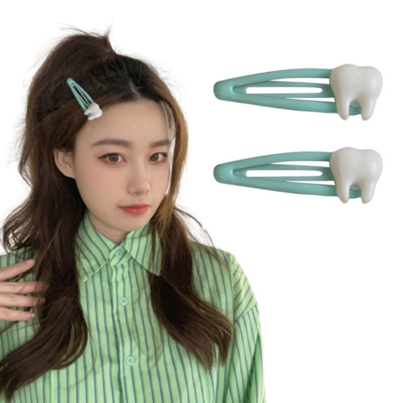 Cute Tooth Snap Clip Hairpin Y2K Girls Ornaments Headdress Hair Accessories