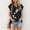 Black, variant on Womens Tops Casual Cap Sleeve Trendy Tank Tops Floral Print Lace V-Neck Loose Fit Oversized T-Shirts for Women Lightweight Summer Blouse
