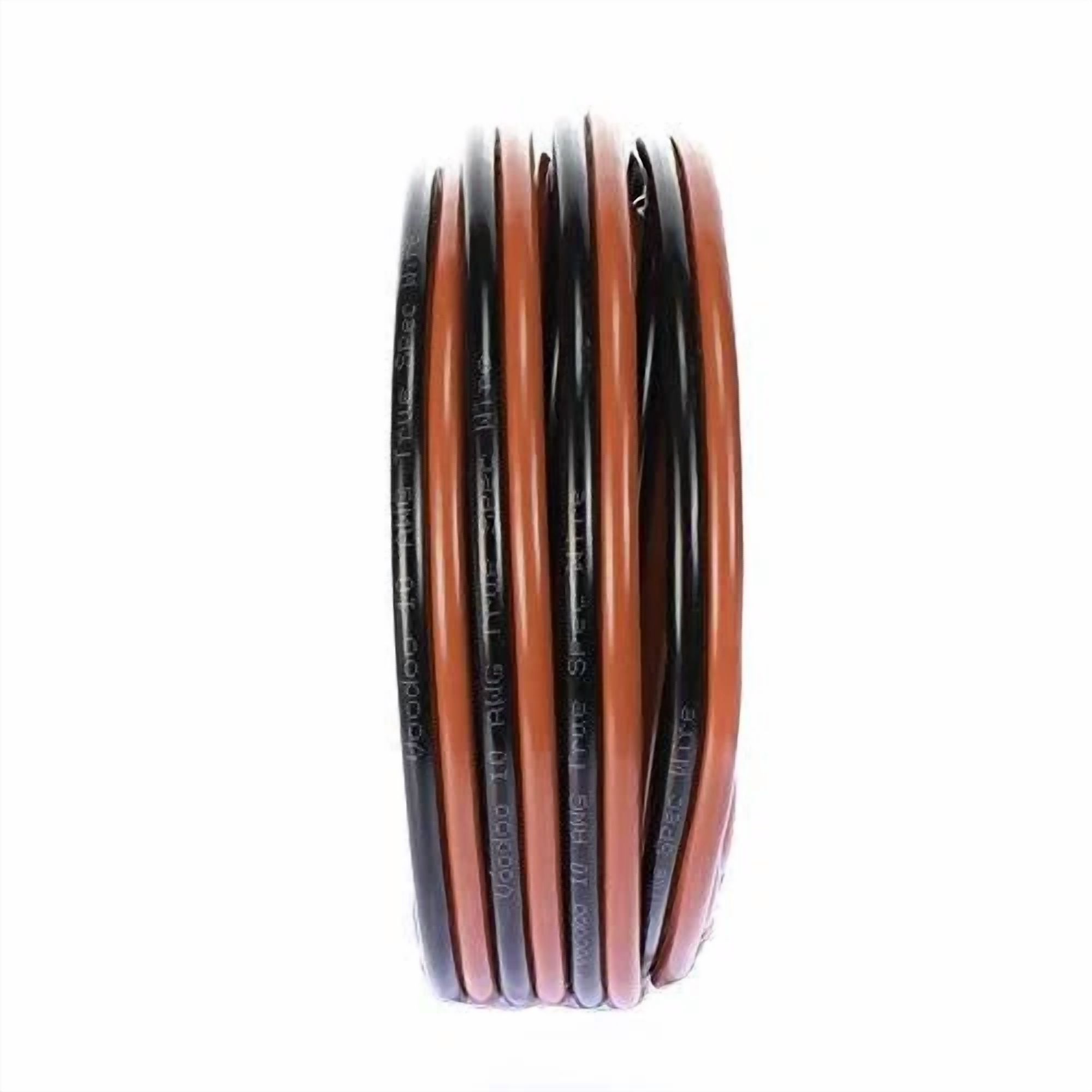 25 Ft 10 Gauge Speaker Wire Cable Car Home Audio Awg 25' Black & Red Zip Wire