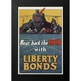 thumbnail image 2 of Unknown 11x14 Black Modern Framed Museum Art Print Titled - WWI: Beat Back The Hun With Liberty Bonds, 2 of 5
