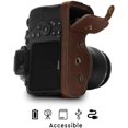 thumbnail image 4 of MegaGear MG1536 Nikon D3500 Étui en Cuir Ever Ready avec Sangle-Brun Foncé, 4 of 6