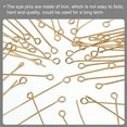 thumbnail image 5 of 200Pcs Eye Pins Jewelry Findings Eye Pins 60mm Iron Eye Pins for Jewelry Making 21 Gauge Rose Gold, 5 of 6