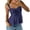 Navy, variant on Minjewel Tank Tops with Built in Bras - Fashionable Casual Polka Dot Print Twisted Knit Sleeveless Top - Chic Everyday Camisole,Beige S