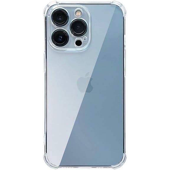 Compatible with iPhone Case,Crystal Transparent Clear TPU [No Yellowing][ Drop & Corner Protection] Soft Shockproof Cover Phone Case (Clear,iPhone 13 Pro)