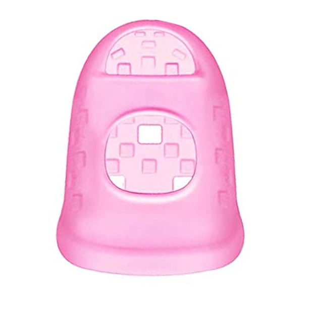 Bearachild Puntas de los dedos de guitarra de silicona Protectores de dedos Protección multicolor Púas de protección Instrumentos musicales Rosa XS 50Conjunto