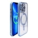 thumbnail image 2 of Funda transparente delgada de silicona a prueba de golpes de lujo con protector de cámara Logo Hole Case para Iphone 14 Pro Max para Samsung S23, 2 of 4
