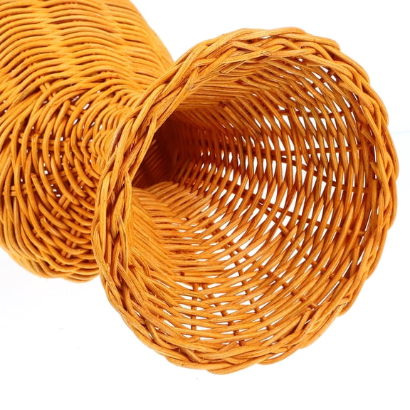 OULII Wicker Hat Display Hat Display Stand Rattan Round Dome Shape 1Pcs