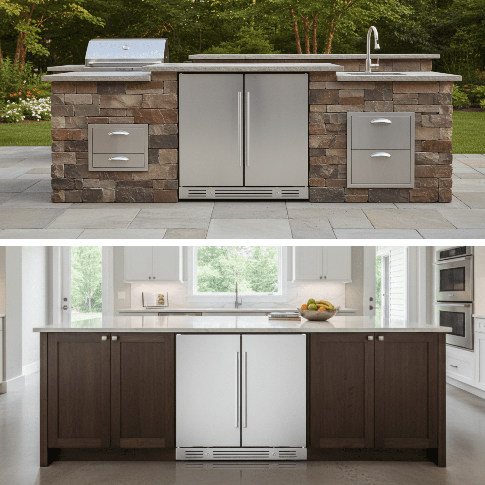 Yeego 30 Inch Wine & Beverage Cooler, Dual Zone 34–65°F, Holds 33 Wine Bottles & 80 Cans, Stainless Steel Door with Lock, Built-In or Under Counter