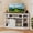 Gray Wash, variant on Uforic Farmhouse Corner TV Stand for 50" TV, Entertainment Center with Sliding Barn Door, Gray Wash