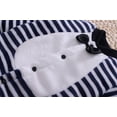 thumbnail image 5 of Utoimkio Newborn Infant Baby Romper Boy Girl Long Sleeve Floral Print One Piece Jumpsuit Winter Fleece Warm Outwear Clothes Pajamas Outfits for Kids 3-18M, 5 of 9