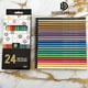 thumbnail image 2 of Lápices de colores metálicos Dededepraise, suministros de pintura para niños, con núcleos de cera de calidad extra con tonos brillantes, resistentes a roturas. Lápices de dibujo artístico 12/24 para c, 2 of 4