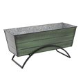 thumbnail image 2 of Achla VFB-05-S Flower Planter Box with Odette Stand, Green - Medium, 2 of 4