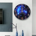 thumbnail image 3 of Diamond Large Wall Clock Blue Round Interior Modern Decorative Silent Wall Clock, 3 of 6