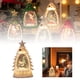 thumbnail image 1 of Decoración navideña Árbol de Navidad luminoso Adornos de mesa navideños Luz nocturna luminosa Escena navideña Adornos decorativos de cristal luminoso navideños, 1 of 7