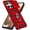 Red, variant on HCTian Compatible with Motorola Moto Edge 2025 Case with HD Screen Protector & Slide Camera Cover & Rotated Ring Kickstand, [Military-Grade] Phone Case for Moto Edge 2025