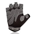 thumbnail image 3 of Guantes de fitness para mujer, guantes deportivos antideslizantes para hombre, de verano, con palma hueca de medio dedo, protector de muñeca, equipo de entrenamiento, ejercicio de yoga, 3 of 4