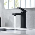 thumbnail image 4 of Sumerain Bathroom Faucet Single Hole Matte Black Lavatory Faucet, 4 of 7