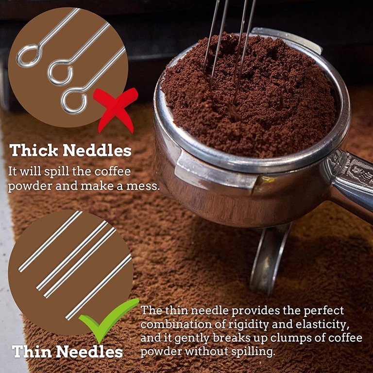 Coffee Needle Espresso Mixer Stirring Tool Stainless Steel Cloth Powder  Needle Coffee Powder Break Up Needle Barista Appliance