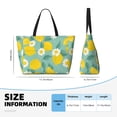 thumbnail image 4 of Disketp Lemons Chamomile Flowers And Leaves Large Capacity Beach Bag, Waterproof Sandproof Beach Swim Pool Bag Tote Bag for Women, 4 of 7