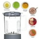 thumbnail image 4 of COCINA CON COLOR Licuadora de 300 vatios: Potente control de 2 velocidades con pulso, cuchillas de acero inoxidable de 4 puntas, jarra de 25 oz (750 ml) y patas antideslizantes, gris, 4 of 5