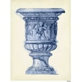 thumbnail image 2 of Vision Studio 11x14 White Modern Wood Framed Museum Art Print Titled - Palace Urns in Indigo III, 2 of 4