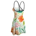 thumbnail image 5 of Watercolor Floral Summer Blossom Art Sleeveless Dresses Slip Dress Women's Dresses Dresses For Womens, 5 of 6