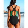 thumbnail image 3 of Sociala Swimming Costume Women Tummy Control Swimwear Athletic One Piece Swimsuit Racerback Padded Bathing Suit, 3 of 6