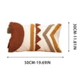 thumbnail image 3 of Boho Lumbar Throw Pillow Covers 12x20 Inch, Bohemian Tufted Decorative Pillow Covers with Tassels for Couch Sofa Bedroom Living Room 1 Pack, Coffee, 3 of 7