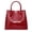 red, variant on Genuine leather crocodile-patterned handbag with detachable shoulder strap, shiny on the surface, large capacity, high-end shopping bag/storage bag/purse