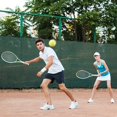 thumbnail image 6 of 27" Tennis Racket Set for Adults, Pre-Strung Tennis Racquets for Beginners, 2-Player Recreational Tennis Set with 3 Balls, 2 Vibration Dampers, 2 Grips, 1 Tennis Bag, 6 of 6