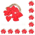 thumbnail image 1 of Qarigey 1 Juego de adornos, rebanada de amor, chips de decorativos en forma de corazón con agujero, decoración de boda, casa, adorno Rojo 10piezas, 1 of 6
