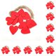 thumbnail image 1 of Qarigey 1 Juego de adornos, rebanada de amor, chips de decorativos en forma de corazón con agujero, decoración de boda, casa, adorno Rojo 10piezas, 1 of 6