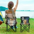 thumbnail image 5 of YAZAOO Camping Chairs Modern Cosmic Cat Pattern Folding chair, 5 of 8