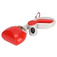 thumbnail image 1 of Recogedor portátil de excrementos para perros pequeños y gatos, color rojo con bolsas de basura, suministro de limpieza para mascotas, 1 of 5